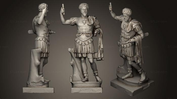 Статуи античные и исторические (Марк Аврелий, STKA_1204) 3D модель для ЧПУ станка
